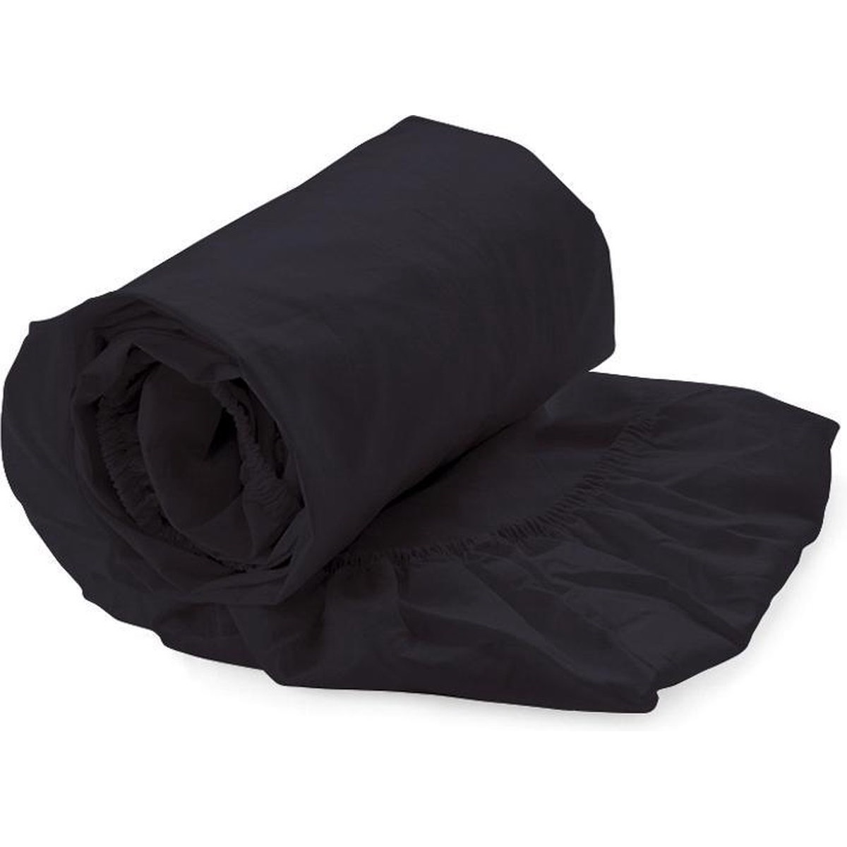 Hoeslaken Percal Katoen - Topdekmatras Zwart